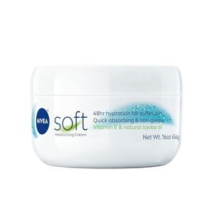 NIVEA Soft Moisturizing Cream for Body Face & Hands All-Purpose Cream White 16oz